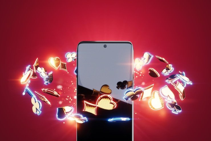 Antarmuka mobile klabet dengan tombol jelas
